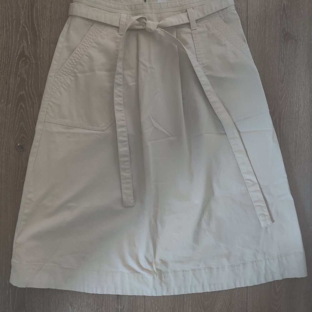 GAP Beige A-Line Belted Skirt - Size 6